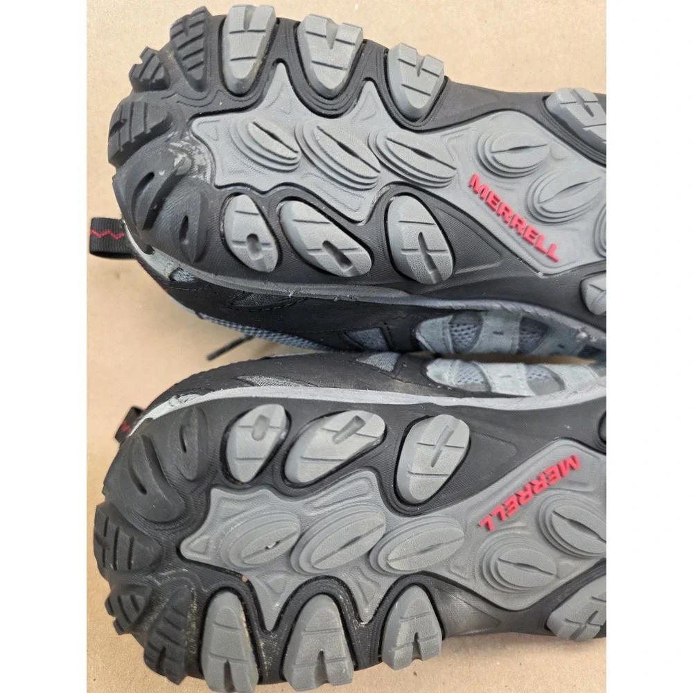 Merrell  (Sz 8) Accentor 3 Men's US Gray Black Suede Waterproof Hiking Shoes